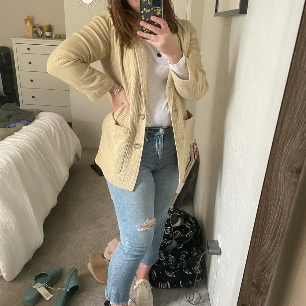 Madewell lightspun Dorset blazer